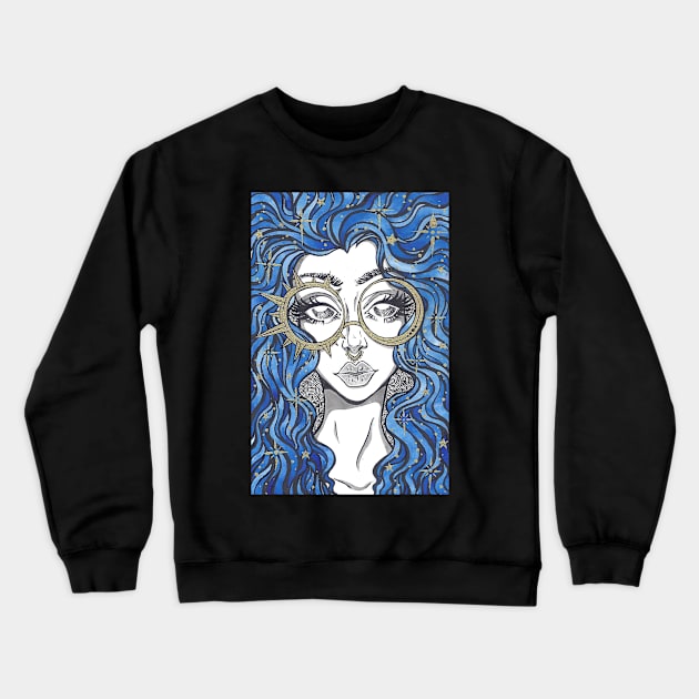 Sun, Moon and Stars Crewneck Sweatshirt by Milliebeedoodles